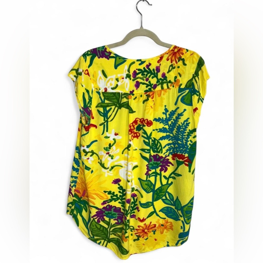 Jams World Vibrant Yellow Floral Tee - Picture 5 of 5